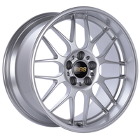 BBS RG-R 19x10 5x120 ET25 PFS Diamond Silver Wheel -82mm PFS/Clip Req