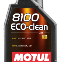 Motul 1L Synthetic Engine Oil 8100 Eco-Clean 0W30 12X1L - C2/API SM/ST.JLR 03.5007 - 1L