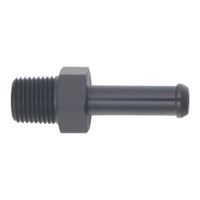 DeatschWerks 1/8in NPT Male Thread 1/4in Hose Barb - Anodized Matte Black