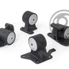 Innovative 90-99 Toyota MR2 5S/3S Black Steel Mounts 75A Bushings