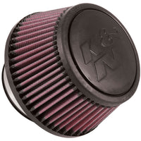 K&N Universal Round Clamp-On Air Filter 3in Flange ID x 6in Base OD x 4.625in Top OD x 3in Height