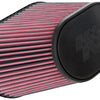 K&N Universal Clamp-On Air Filter 7in x 5-3/16in Flange 10in x 6-1/4in B 6-3/4in x 4-1/2in T 8in H