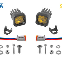 Diode Dynamics Stage Series C1 LED Pod Sport - Yellow Wide Standard ABL (Pair)