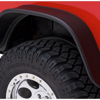 Bushwacker 87-95 Jeep Wrangler Flat Style Flares 4pc Excludes Renegade - Black