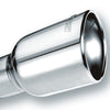 Borla Universal Polished Tip Single Oval Rolled Angle-Cut w/Clamp (inlet 2 1/2in. Outlet 4 1/4 x 3 1