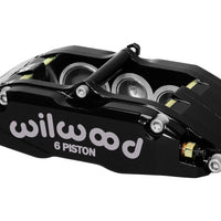 Wilwood Caliper-BNSL6-RH-Black 1.62/1.12/1.12in Pistons 1.10in Disc