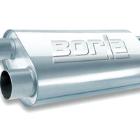 Borla Universal Oval Transverse Single 3in Inlet/2.5in Outlet 19in x 10.25in x 5.5in Turbo Muffler