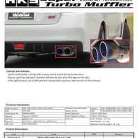 HKS SUPER TURBO MUFFLER Ti Subaru VAB WRX STI/VAG WRX S4