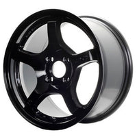 Gram Lights 57CR 19x9.5 +25 5x112 Glossy Black Wheel