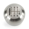 Perrin 17-18 Honda Civic Brushed Stainless Steel Large Shift Knob - 6 Speed