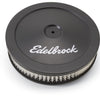 Edelbrock Air Cleaner Pro-Flo Series Round Steel Top Paper Element 10In Dia X 3 5In Black