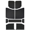 DEI 18-23 Jeep Wrangler JL 4-Door Boom Mat Headliner - 9 Piece - Black Leather Look