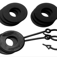 Daystar Black Locking D Ring Isolator Pair w/Washer Kit