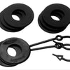 Daystar Black Locking D Ring Isolator Pair w/Washer Kit