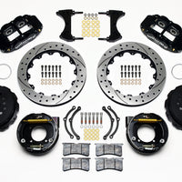 Wilwood Narrow Superlite 4R Rear P-Brk Kit 12.88in Drilled Chevy 12 Bolt w/ C-Clips