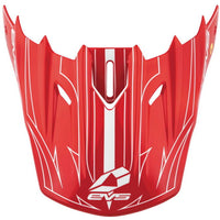 EVS T5 Pinner Visor - Red/White