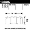 Hawk 2020 Ford Mustang 5.0L Bullitt Front ER-1 Brake Pads