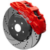 Wilwood SX6R Front Brake Kit 15in Lug Drive Slotted Red w/ Lines 10-14 Chevrolet Camaro SS