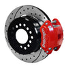 Wilwood D154 P/S P-B Kit Drilled-Red New Big Ford 2.50in Off Front Mount