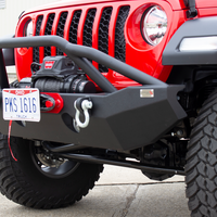 Fishbone Offroad 2018+ Jeep Wrangler JL - Black Aluminum Hawse Fairlead License Plate Mount