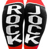 RockJock Socks Black w/ Red and White Logo