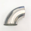 Ticon Industries 4.0in Diameter 90 .9D/3.5in CLR 1.5mm /.059in Wall Thickness Titanium Elbow