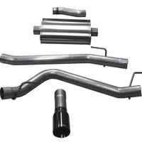 Corsa 20-24 Jeep Gladiator JT 3.6L Single Side Exit Cat-Back Exhaust System w/ Single 4in Black Tip