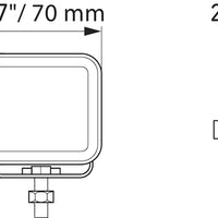 Hella Universal Black Magic 2.7in L.E.D. Cube Kit - Flood Beam