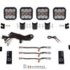 Diode Dynamics Jeep JL SS5 4-Pod CrossLink Grille Lightbar Kit Sport - White Combo