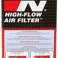 K&N Universal Clamp-On Air Filter - 2 1/4in 10 DEG FLG 3 1/2in OD 6in H