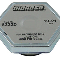 Moroso Racing Radiator Cap - 19-21lbs