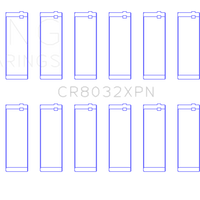 King Chrysler 345/370 16V (Size .026) Connecting Rod Bearings (Set of 8)