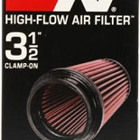 K&N Filter Universal Rubber Filter 3 1/2 inch Flange 4 5/8 inch Base 3 1/2 inch Top 7 inch Height