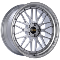 BBS LM 19x8.5 5x120 ET32 Diamond Silver Center Diamond Cut Lip Wheel -82mm PFS/Clip Required