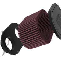 K&N 2-1/8in DUAL FLG 6-1/4 X 4inOD 3inH Universal Clamp-On Air Filter