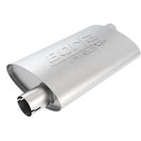 Borla Universal Pro-XS Oval 2.25in Inlet / Outlet Offset Notched Muffler