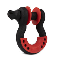 Body Armor 4x4 3/4in Black D-Ring with Red Isolators Single