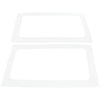 DEI 11-18 Jeep Wrangler JK 2-Door Boom Mat Rear Side Window Trim - 2 Piece - White