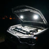 KC HiLiTES Cyclone 2in. LED Universal Under Hood Lighting Kit (Incl. 2 Cyclone Lights/Switch/Wiring)