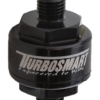 Turbosmart Billet Turbo Oil Feed Filter w/ 44 Micron Pleated Disc AN-3 Male Inlet - Black