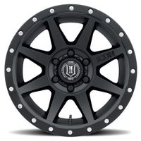 ICON Rebound 18x9 5x5 -12mm Offset 4.5in BS 71.5mm Bore Satin Black Wheel