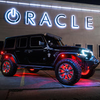 Oracle LED Illuminated Wheel Rings - Double LED - Red SEE WARRANTY