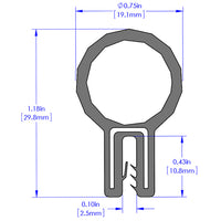 aFe MagnumFORCE Spare Parts Trim Seal Kit (1/16IN X 3/4IN) x 36IN L