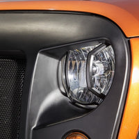 Rugged Ridge 07-18 Jeep Wrangler JK/JKU Textured Black Elite Headlight Euro Guards