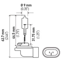 Hella Bulb 888 12V 50W PGJ13 T3.25