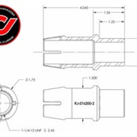 RockJock RockNut Kit Nut and Bung 1 1/4in LH Thread