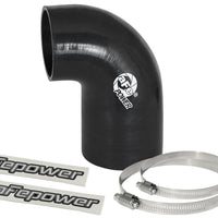 aFe Magnum FORCE CAI Univ. Silicone Coupling Kit (3in. ID to 2.5in. ID) 90 Deg. Elbow Reducer - Blk