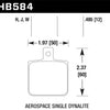 Hawk Aerospace Single Dynalite HPS 5.0 Street Brake Pads