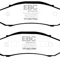 EBC 97-99 Jeep Cherokee 2.5 82mm High Rotors Yellowstuff Front Brake Pads