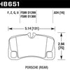 Hawk 09-11 Porsche 911 3.6L Carrera Exc.Ceramic Composite Brakes Rear ER-1 Brake Pads